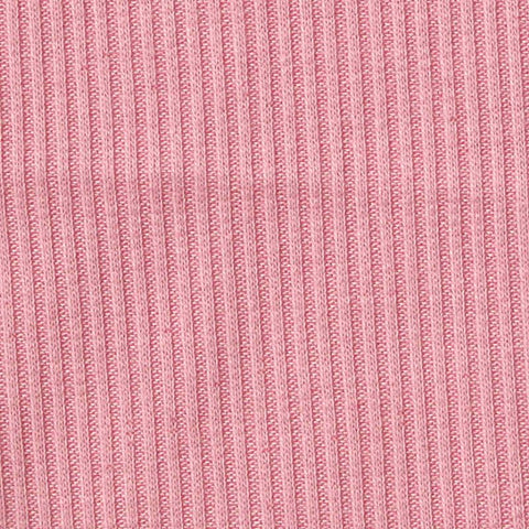 Polyester Stretch Rib Knit Fabric, 200 gsm, 160 cm — Pink