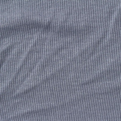 Viscose Stretch Rib Knit Fabric, 200 gsm, 130 cm — Blue, ref EF-258205