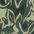 Dark Green Abstract Linen-Look, Polyester