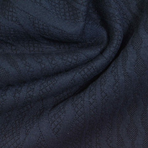 Navy Tone-on-Tone Jacquard, Polyester, 280 gsm