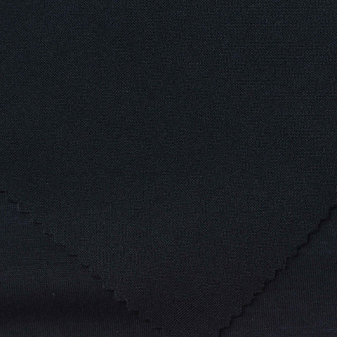 Polyester Viscose Stretch Scuba Knit Fabric, 280 gsm, 160 cm — Navy, ref EF-258421