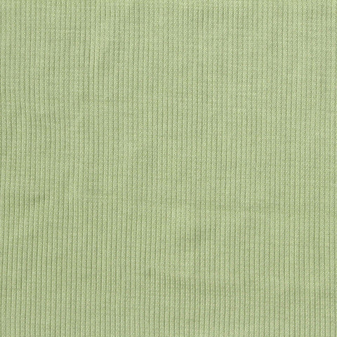 Tencel Lyocell Stretch Rib Knit Fabric, 231 gsm, 125 cm — Green
