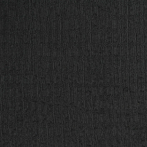 Polyester Stretch Crepe Fabric, 180 gsm, 145 cm — Black