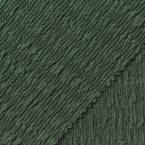 Polyester Stretch Crepe Fabric, 205 gsm, 140 cm — Green