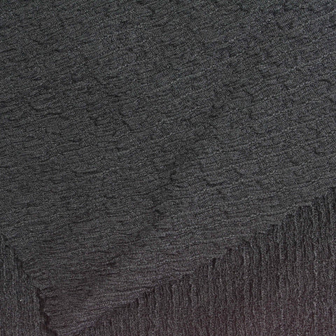 Polyester Stretch Crepe Fabric, 185 gsm, 145 cm — Grey