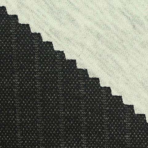 Light Grey Marl Scuba Knit, Poly-Viscose, 400 gsm