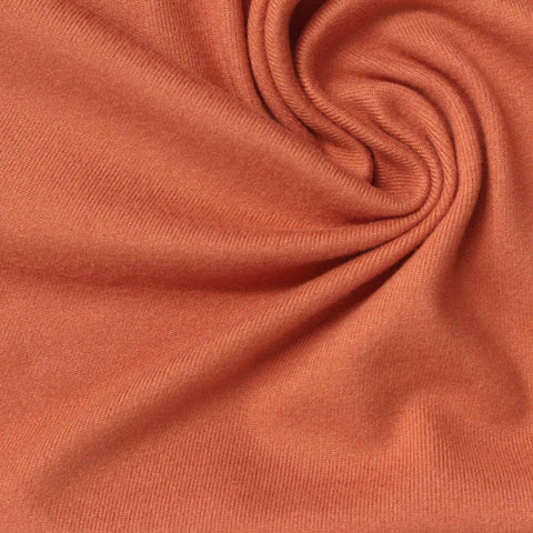 Polyester Stretch Rib Knit Fabric, 230 gsm, 185 cm — Orange