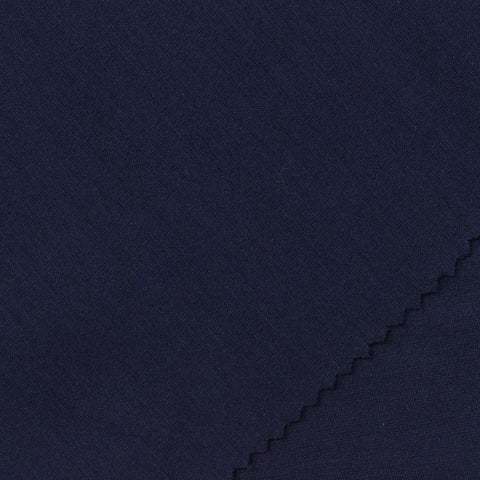 Viscose Nylon Stretch Ponte Knit Fabric, 305 gsm, 160 cm — Navy