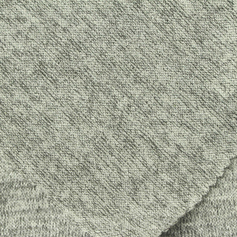 Dark Grey Marl Jersey Knit, Poly-Viscose, 225 gsm