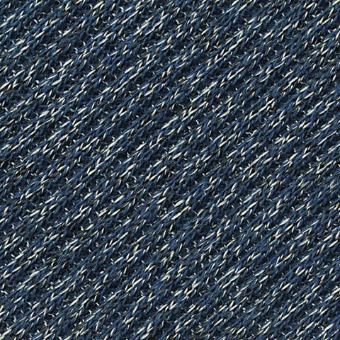 Blue Marl Rib Knit, Cotton-Poly, 190 gsm