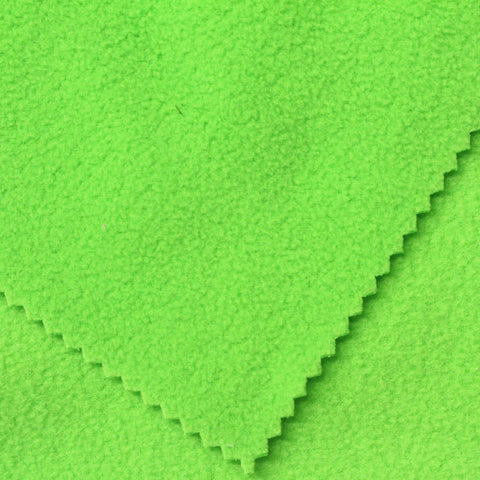 100% Polyester Fleece Fabric, 230 gsm, 155 cm — Green