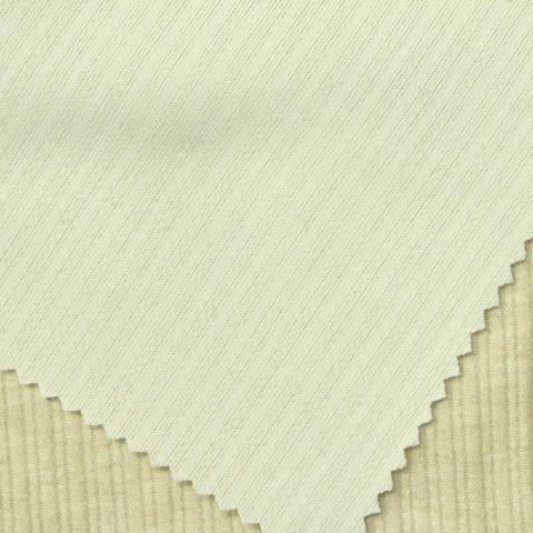 Polyester Viscose Stretch Rib Knit Fabric, 280 gsm, 185 cm — Khaki