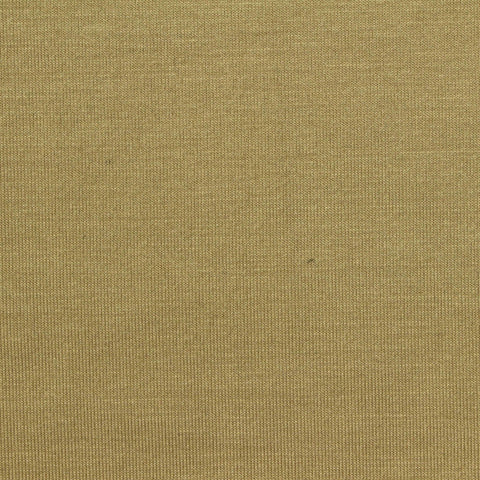 Yarn-Dyed Polyester Viscose Stretch Jersey Knit Fabric, 180 gsm — Khaki