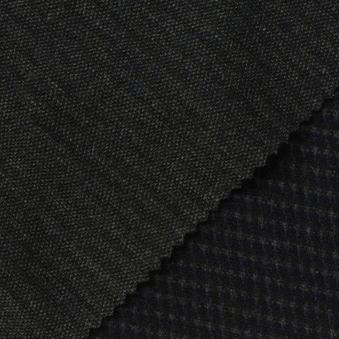 Dark Grey Marl Interlock Knit, Poly-Cotton, 330 gsm