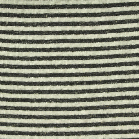 Dark Grey Stripes Knit, Poly-Viscose, 130 gsm