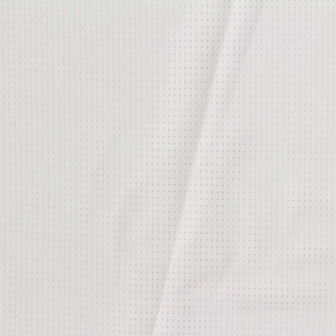 Polyester Stretch Birdseye Knit Fabric, 180 gsm, 175 cm — White