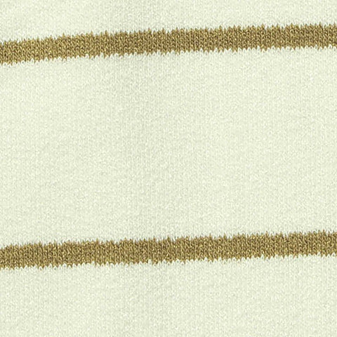Khaki Horizontal-Stripe Jersey Knit, Viscose