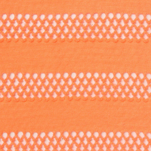Jacquard Polyester Stretch Jersey Knit Fabric, 180 gsm, 158 cm — Orange