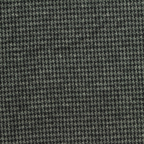 Black Houndstooth Knit, Cotton-Poly
