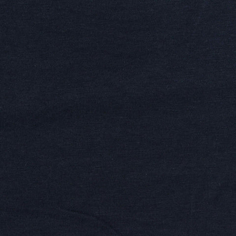 Cotton Polyester Jersey Knit Fabric, 175 gsm, 180 cm — Navy