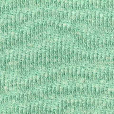 Light Green Marl Rib Knit, Cotton-Poly, 240 gsm