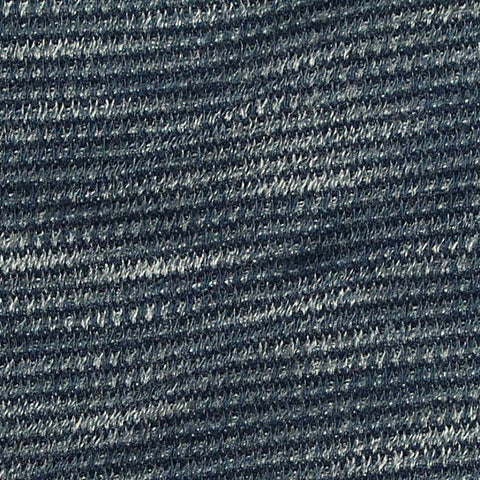 Dark Blue Marl Interlock Knit, Poly-Viscose, 260 gsm