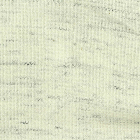 Dark Grey Marl Waffle Knit, Cotton-Poly, 220 gsm