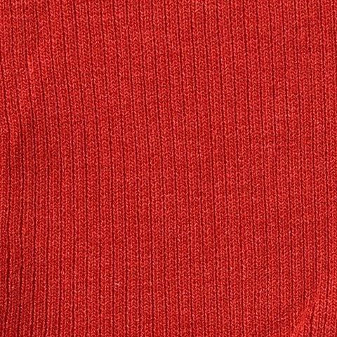 Polyester Viscose Stretch Rib Knit Fabric, 250 gsm, 110 cm — Red, ref EF-260325