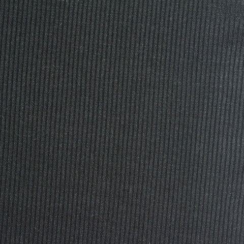 Polyester Cotton Stretch Rib Knit Fabric, 395 gsm, 125 cm — Grey