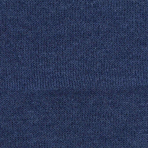 Brushed Polyester Cotton French Terry Fabric, 240 gsm, 175 cm — Navy