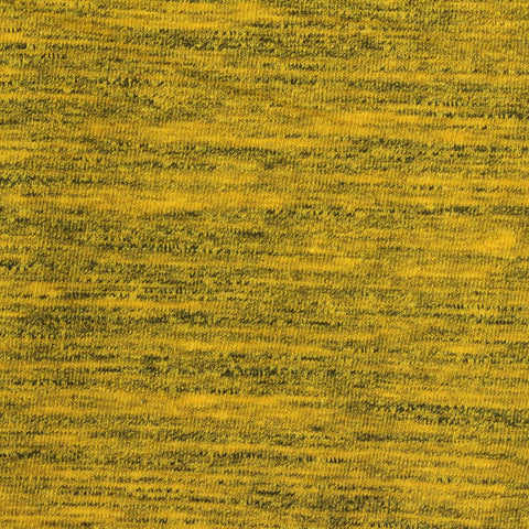 Yellow Marl Jersey Knit, Cotton-Poly, 150 gsm