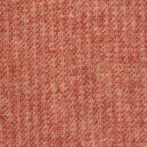 Terracotta Marl Pointelle Knit, Polyester