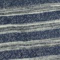 Blue Horizontal-Stripe French Terry, Poly-Cotton, 270 gsm