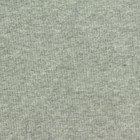 Light Grey Marl Rib Knit, Cotton, 390 gsm