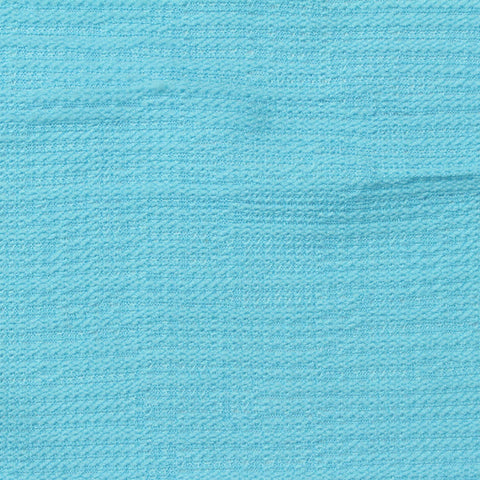 Jacquard Polyester Stretch Jersey Knit Fabric, 175 gsm, 158 cm — Blue