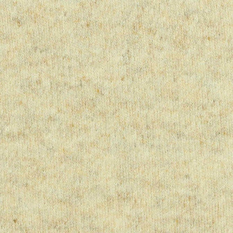 Light Beige Marl Interlock Knit, Cotton, 256 gsm