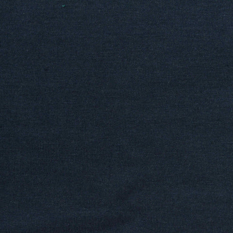 Cotton Polyester Stretch French Terry Fabric, 310 gsm, 125 cm — Navy