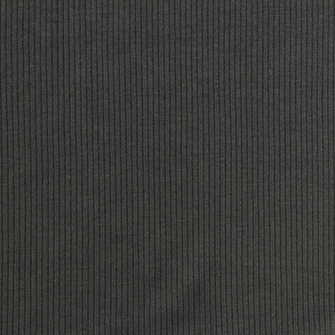 Viscose Stretch Rib Knit Fabric, 270 gsm, 120 cm — Grey