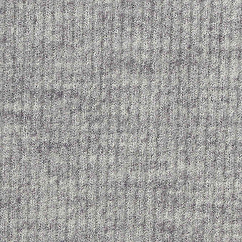 Heather Grey Marl Knit, Viscose-Poly, 280 gsm, 185 cm, ref EF-261099