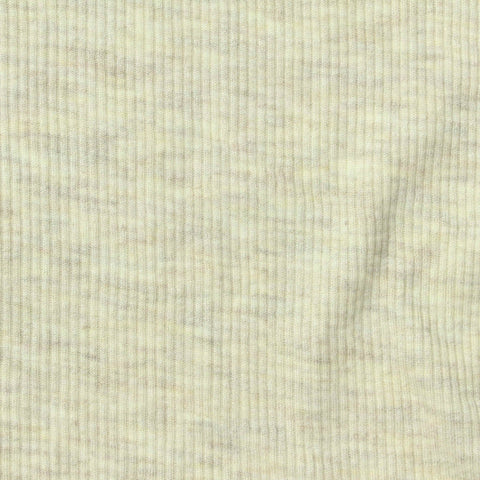 Light Beige Marl Rib Knit, Viscose
