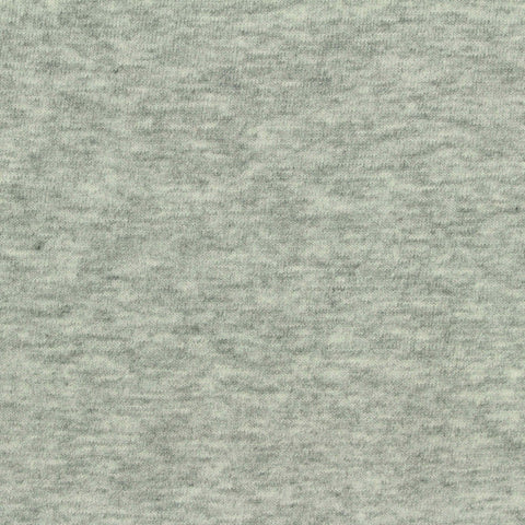 Light Grey Marl Jersey Knit, Cotton-Poly, 171 gsm