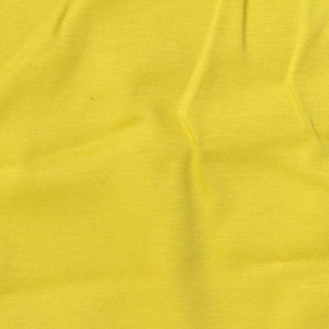 100% Cotton Interlock Knit Fabric, 140 gsm, 163 cm — Yellow