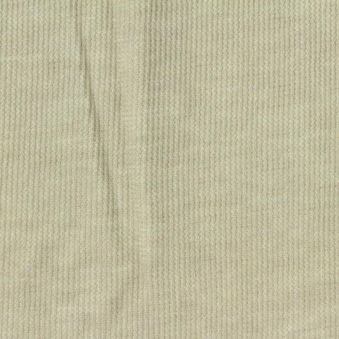 Polyester Linen Blend Waffle Knit Fabric, 203 gsm, 161 cm — Khaki