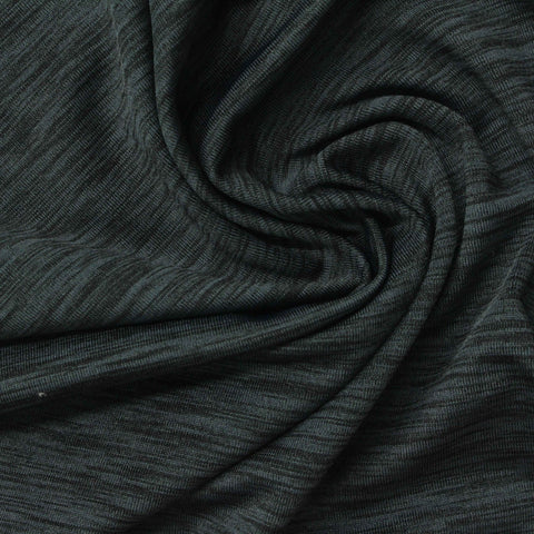 Dark Grey Marl Jersey Knit, Polyester, 200 gsm, 160 cm
