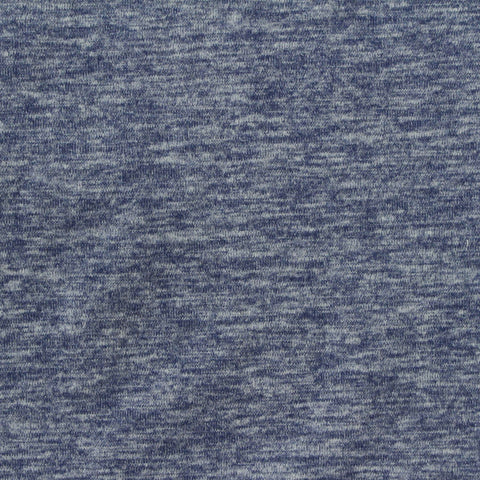 Blue Marl Jersey Knit, Polyester, 210 gsm, 150 cm