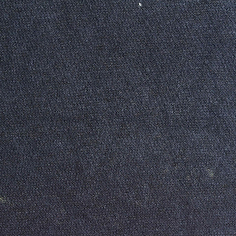 Brushed Viscose Polyester Stretch Chunky Knit Fabric, 210 gsm, 160 cm — Navy