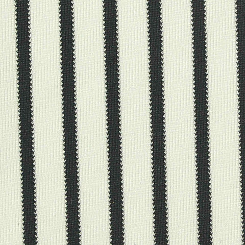 Black Vertical-Stripe Warp Knit, Polyester, 150 gsm, 155 cm
