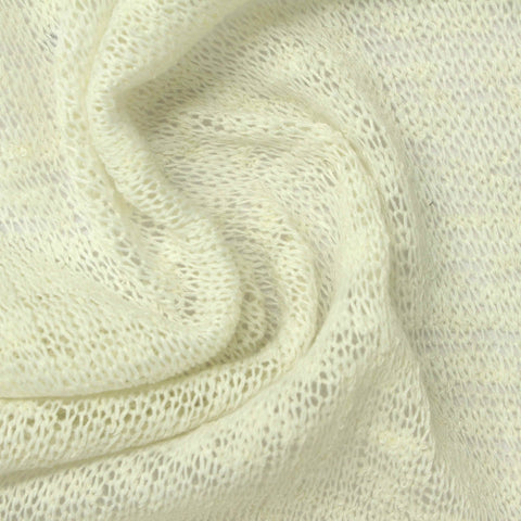 Beige Openwork Chunky Knit, Poly-Viscose