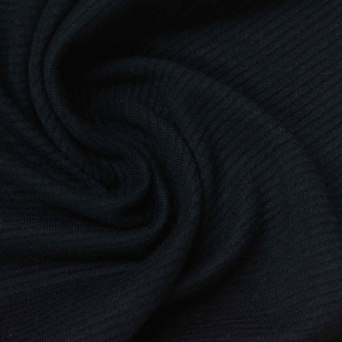 Polyester Stretch Knit Fabric, 300 gsm — Navy