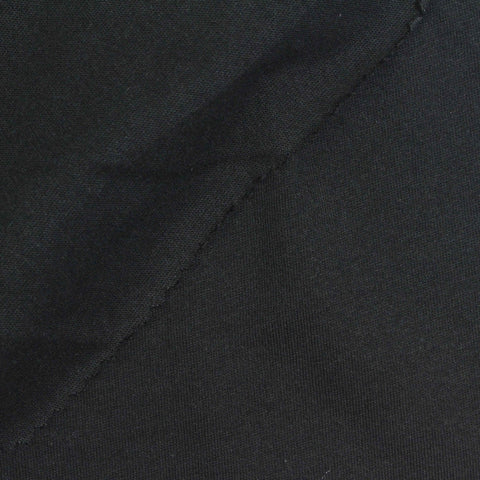 100% Cotton Jersey Knit Fabric, 134 gsm, 165 cm — Black